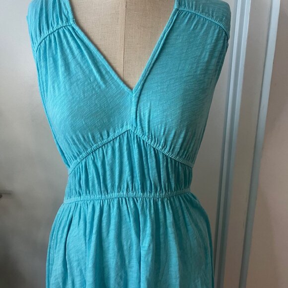 ATM Gathered Slub Cotton-Jersey Mini Dress Size XS - Picture 4 of 6